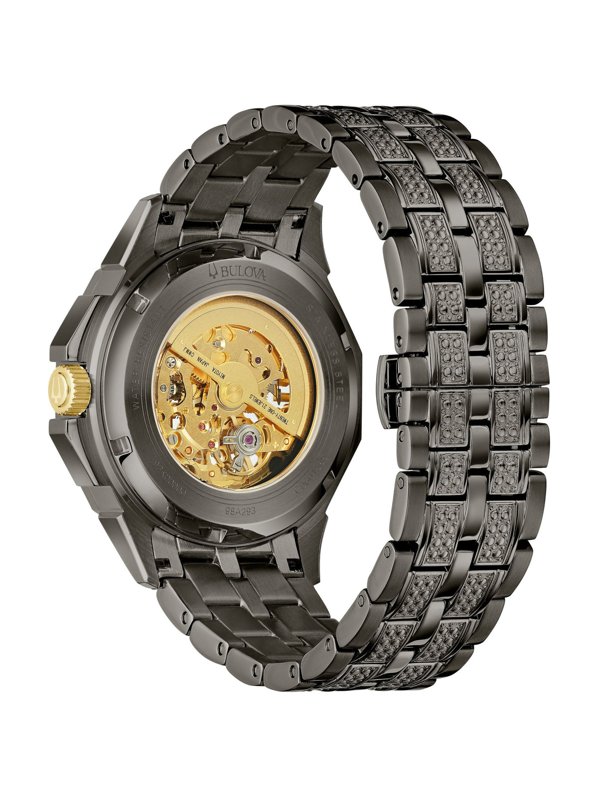 Bulova Octava Gray Men's Watch (98A293), case back
