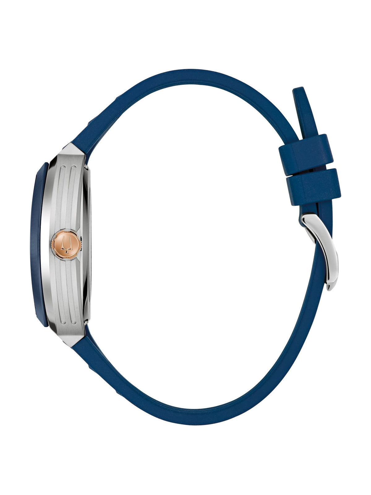 Bulova Maquina Blue Men's Watch (98A318), side view