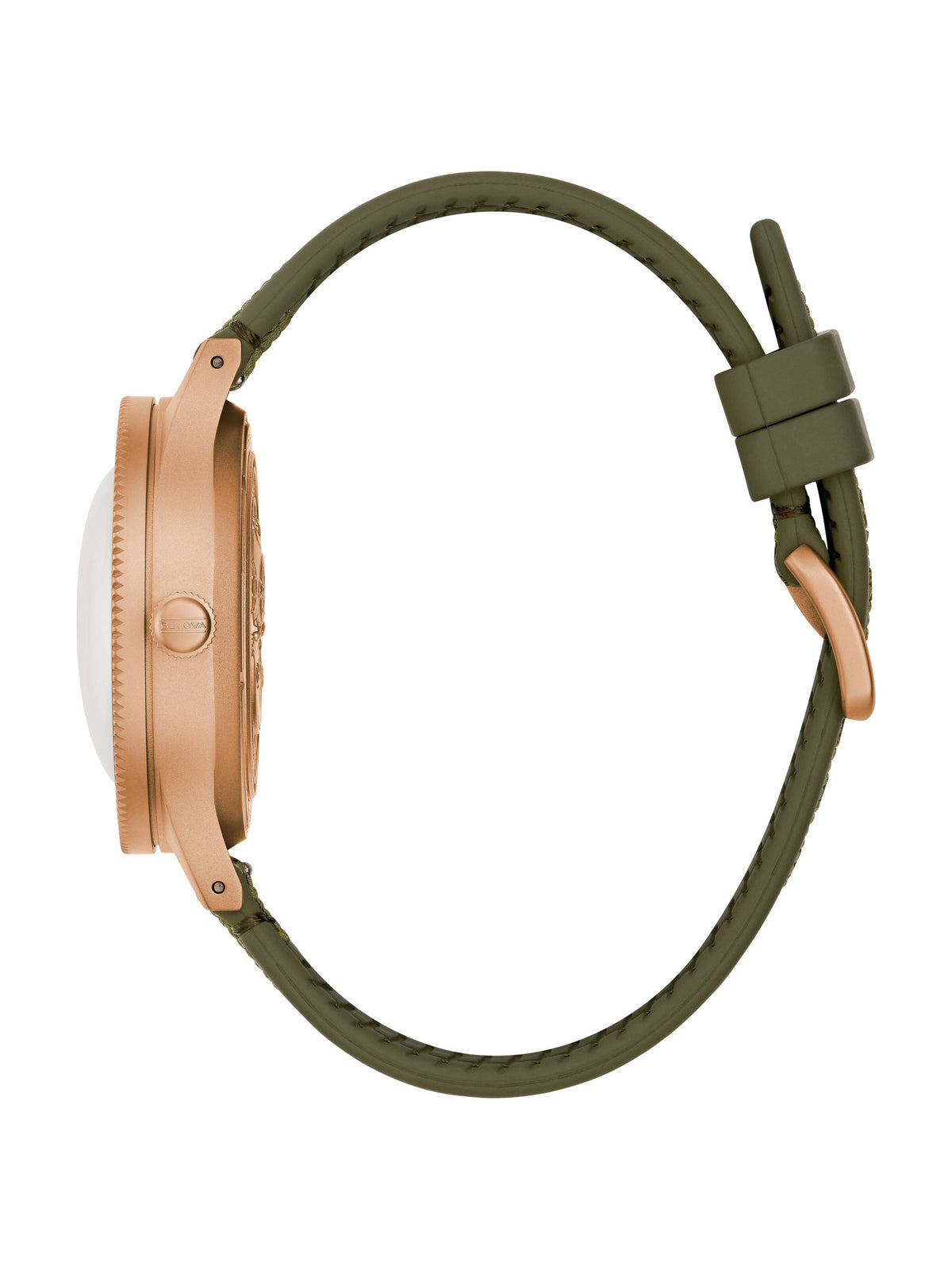 Bulova Milships Green Men's Watch (98A324), side view