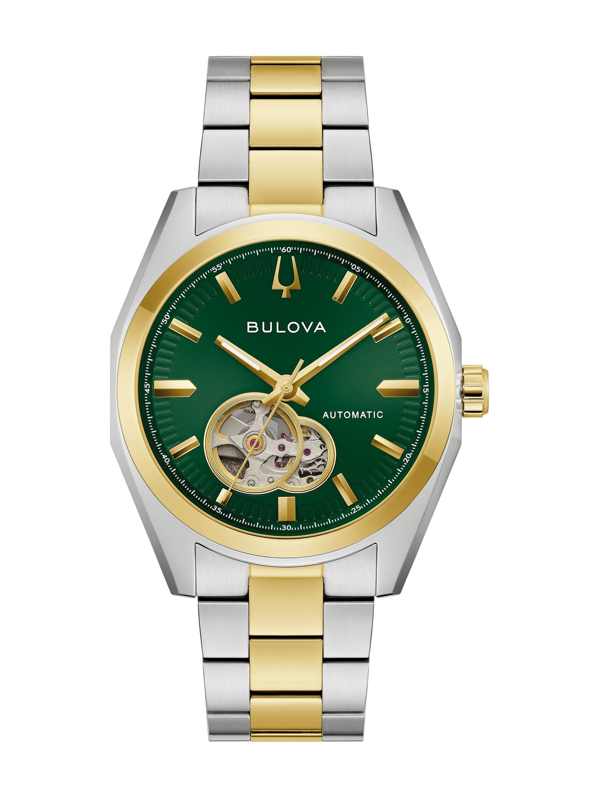 Bulova Surveyor 98A338 men's automatic watch, green dial