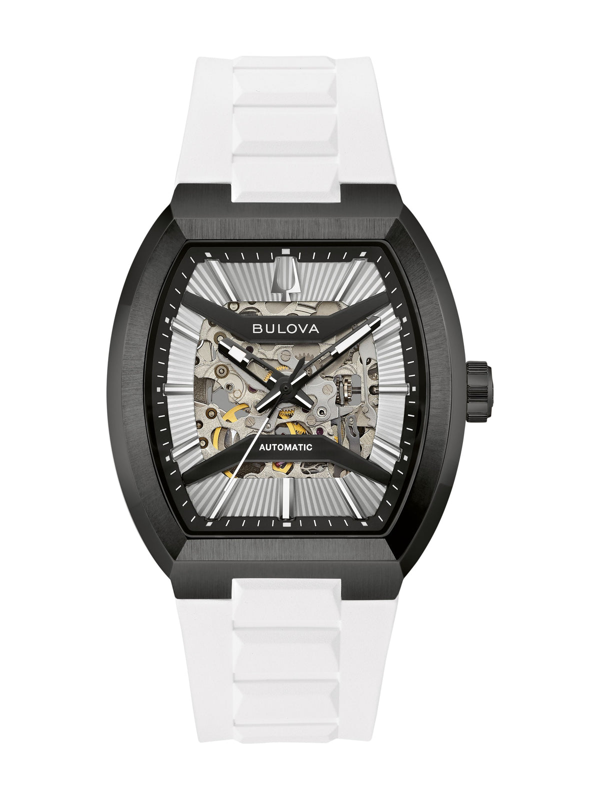Bulova Maquina Silver-White Men's Watch (98A345)