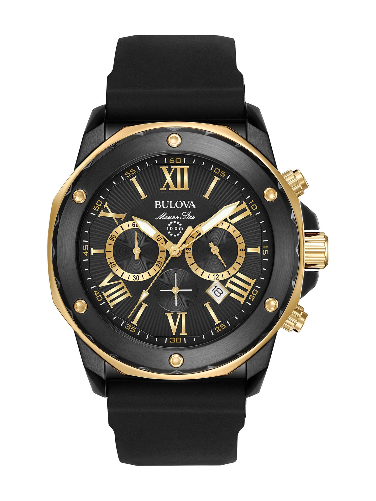 Bulova Marine Star Series A Black Men's Watch (98B278)