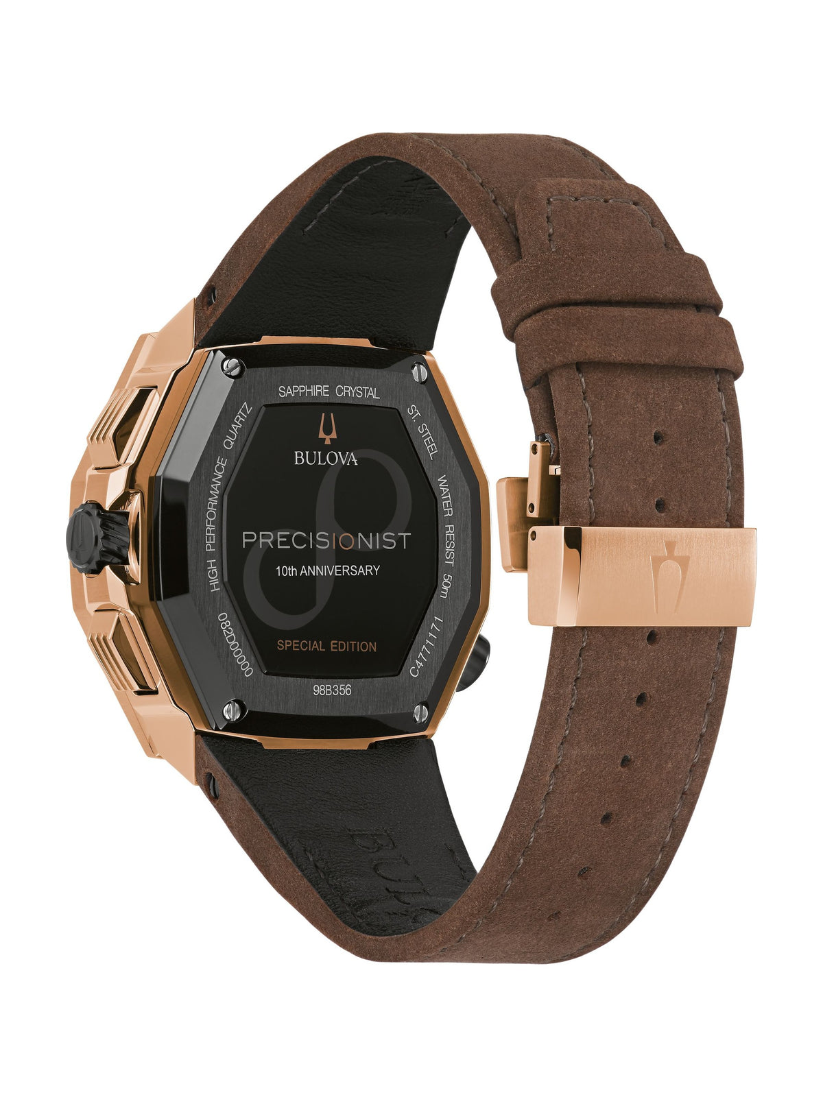 Bulova Series X Black Men's Watch (98B356), case back