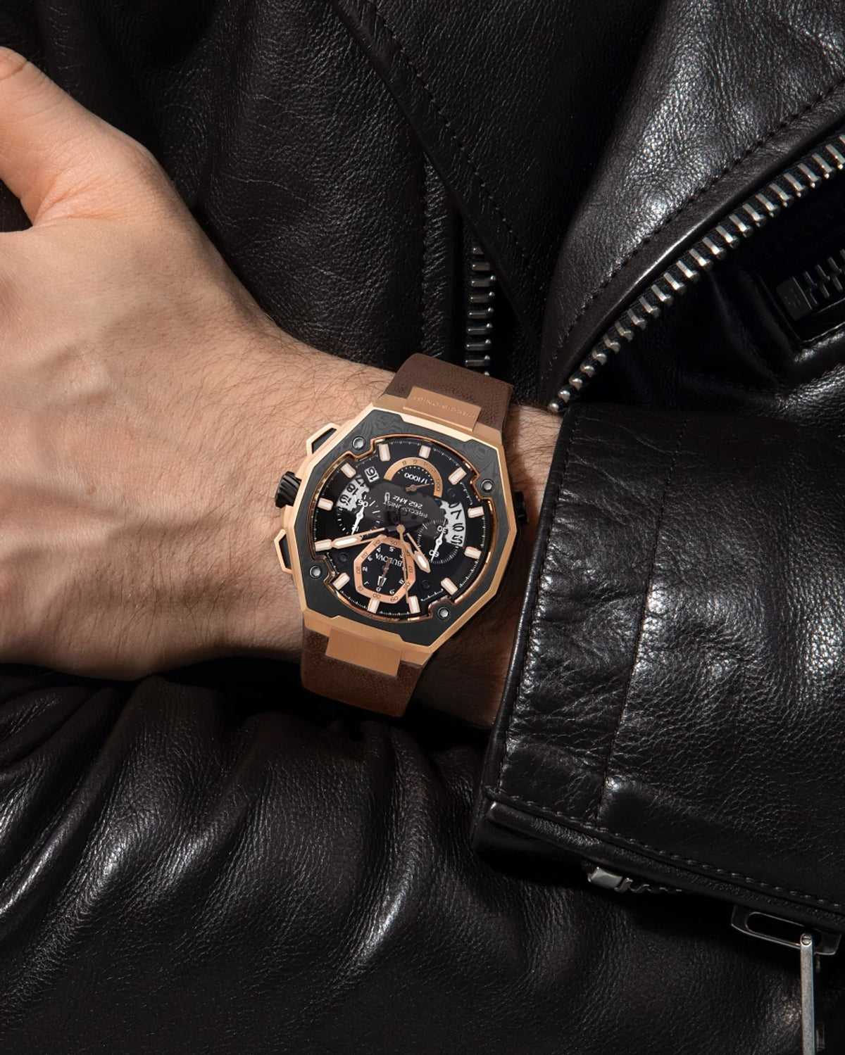 Bulova Series X Black Men's Watch (98B356), worn