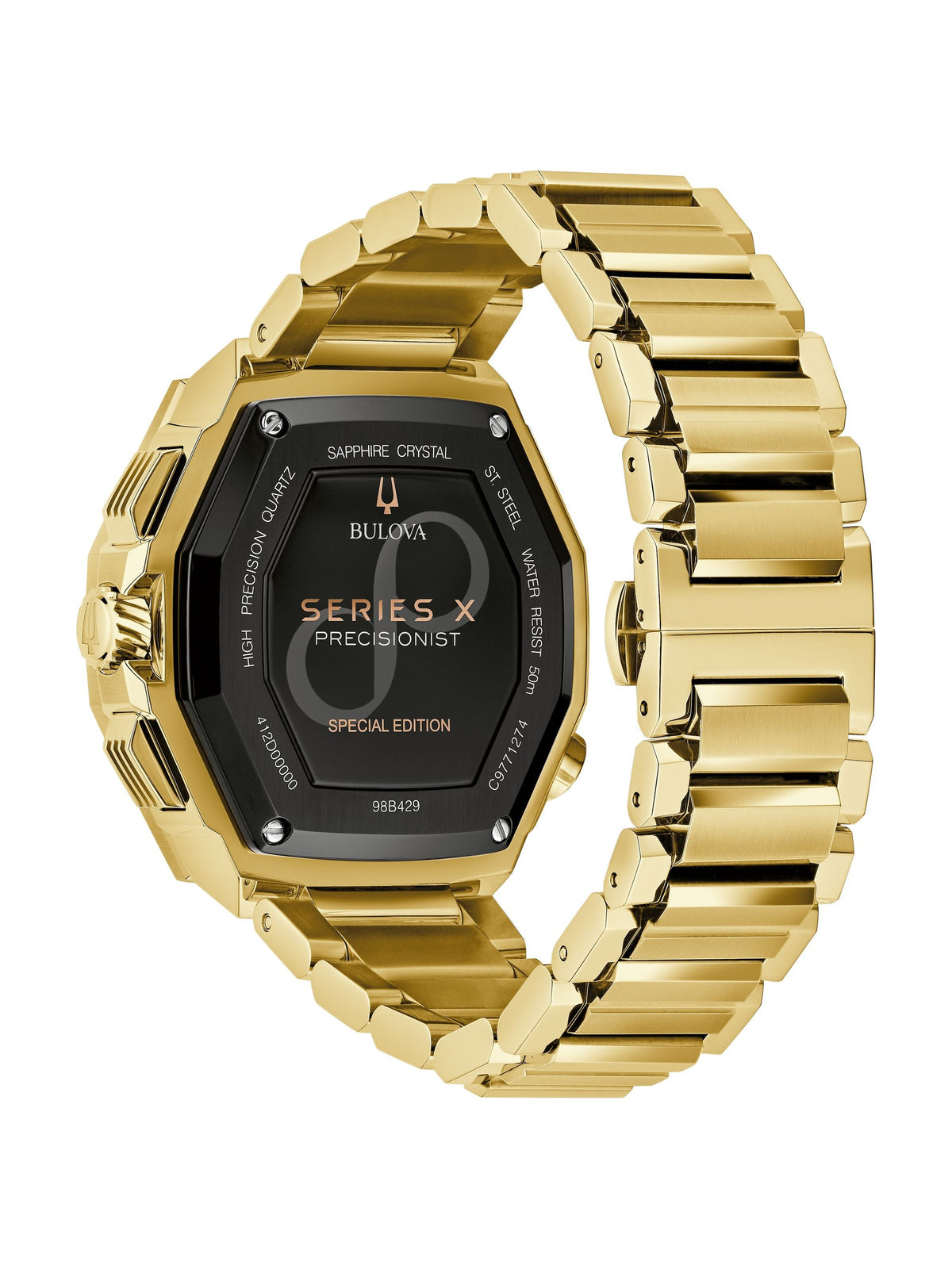 Bulova Series X Black Men's Watch (98B429), case back