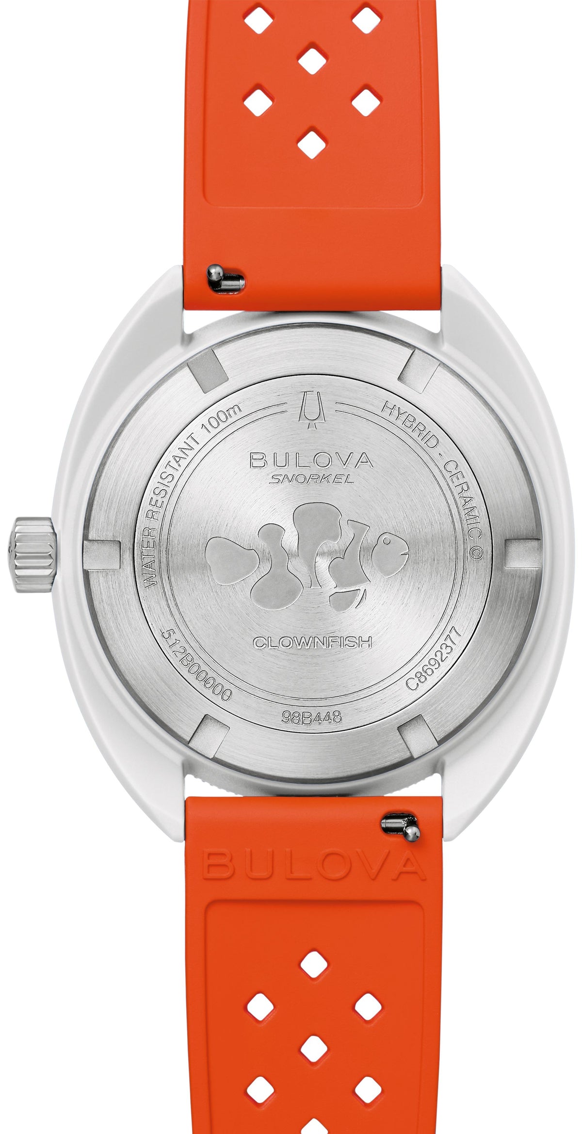 Bulova Snorkel White Men's Watch (98B448), case back