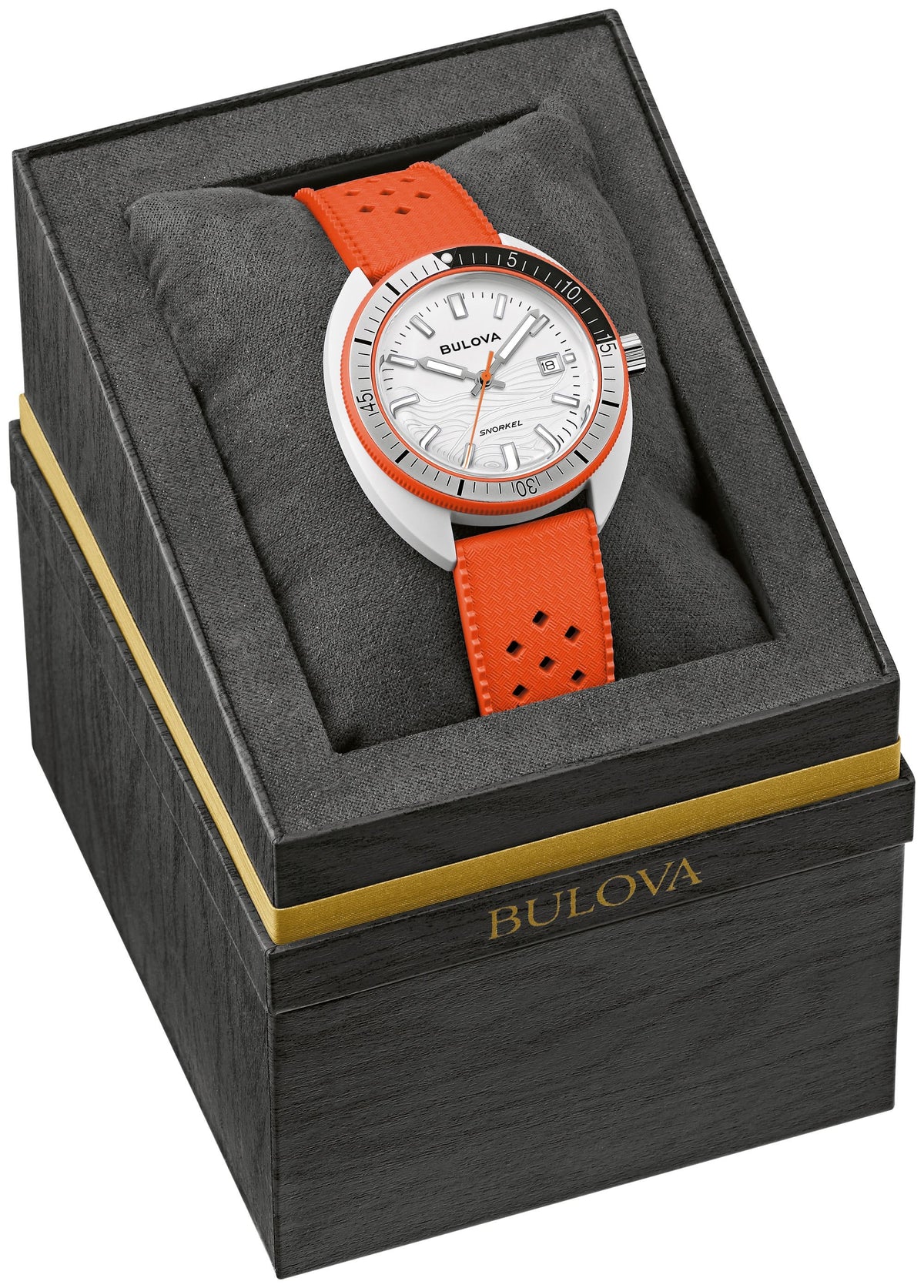 Bulova Snorkel White Men's Watch (98B448), presentation box