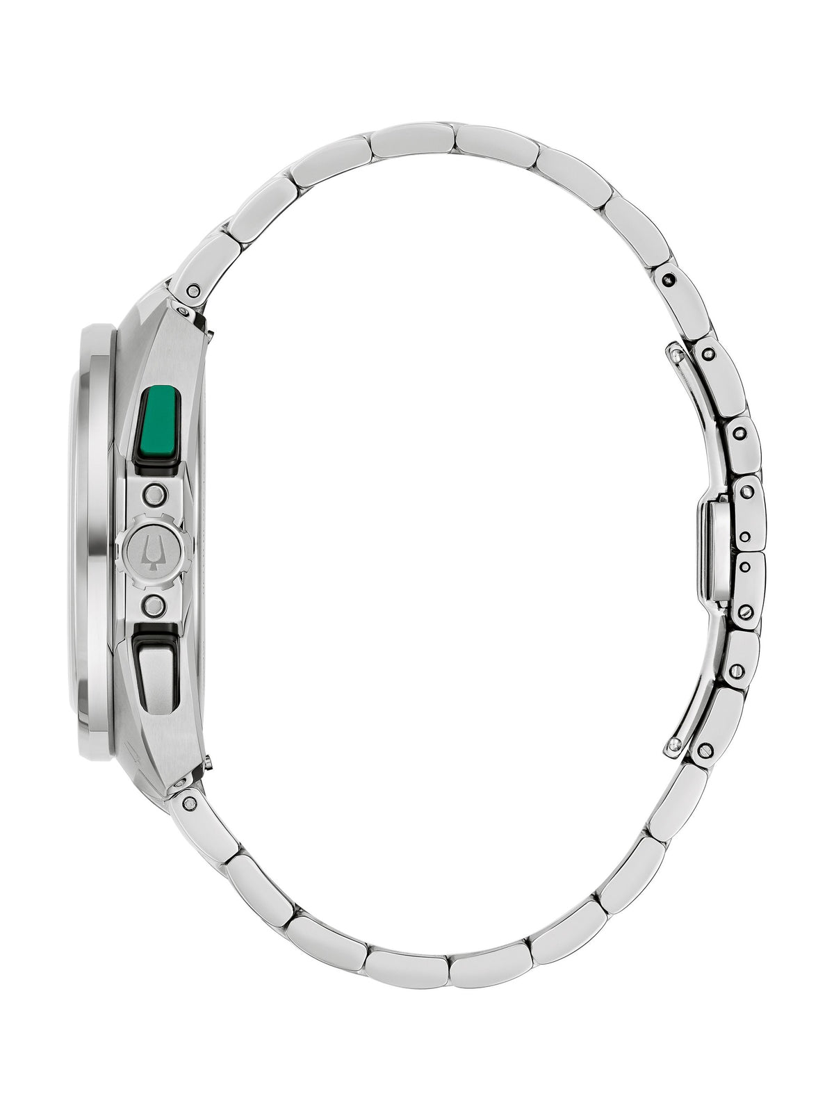 Bulova Racer Green Men's Watch (98B468), side view