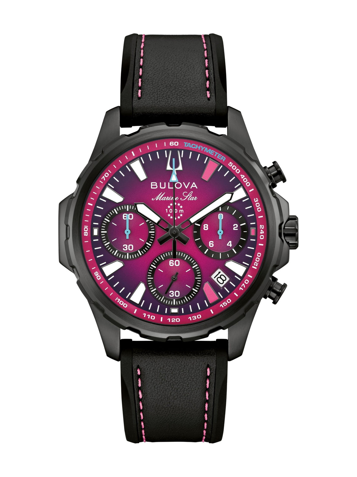 Bulova E1 Miami - Marine Star Series B Purple Men's Watch (98B476)
