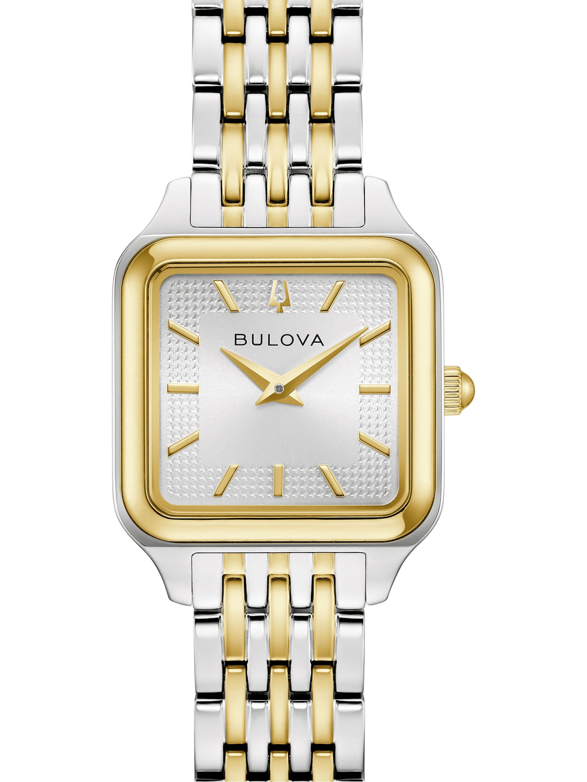 Bulova Sutton 98L330 women's quartz watch, silver-white dial