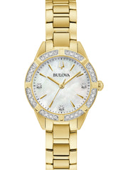 Bulova Sutton White Mother of Pearl Women's Watch (98R297)