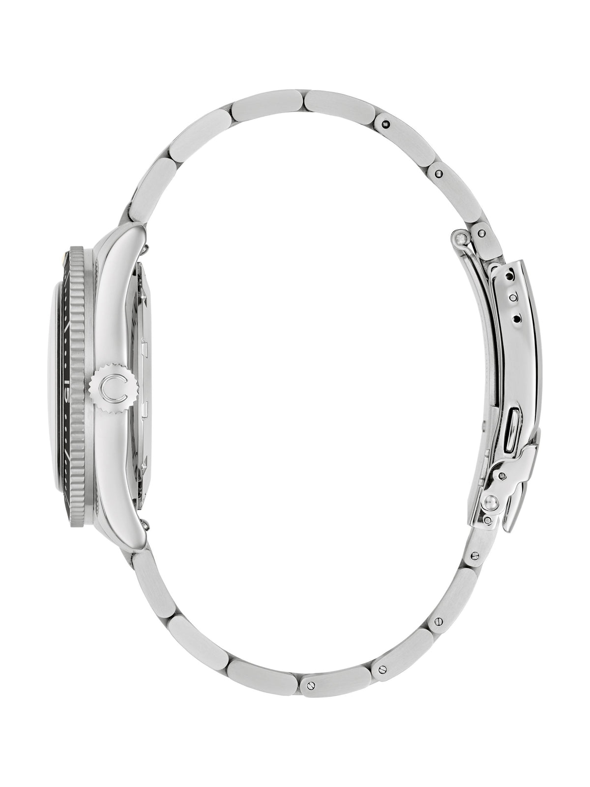 Caravelle Sea Hunter Black Men's Watch (43B175), side view