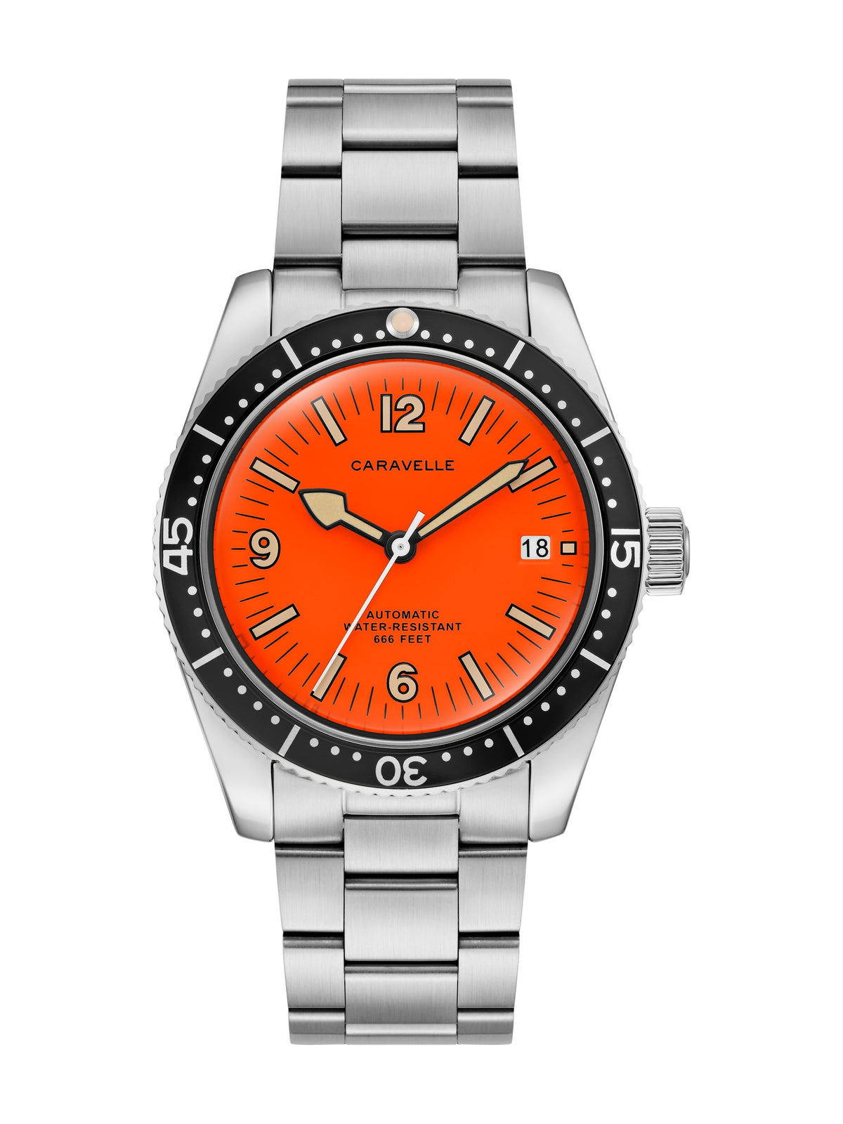 Caravelle Sea Hunter Orange Men's Watch (43B177)