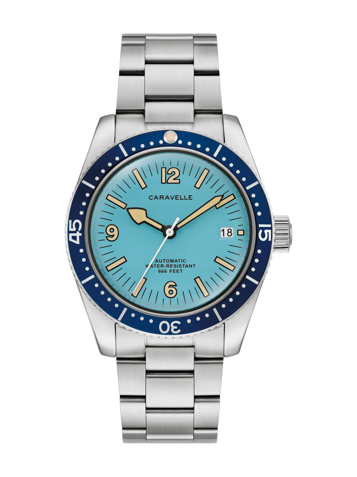 Caravelle Sea Hunter Light Blue Men's Watch (43B178)