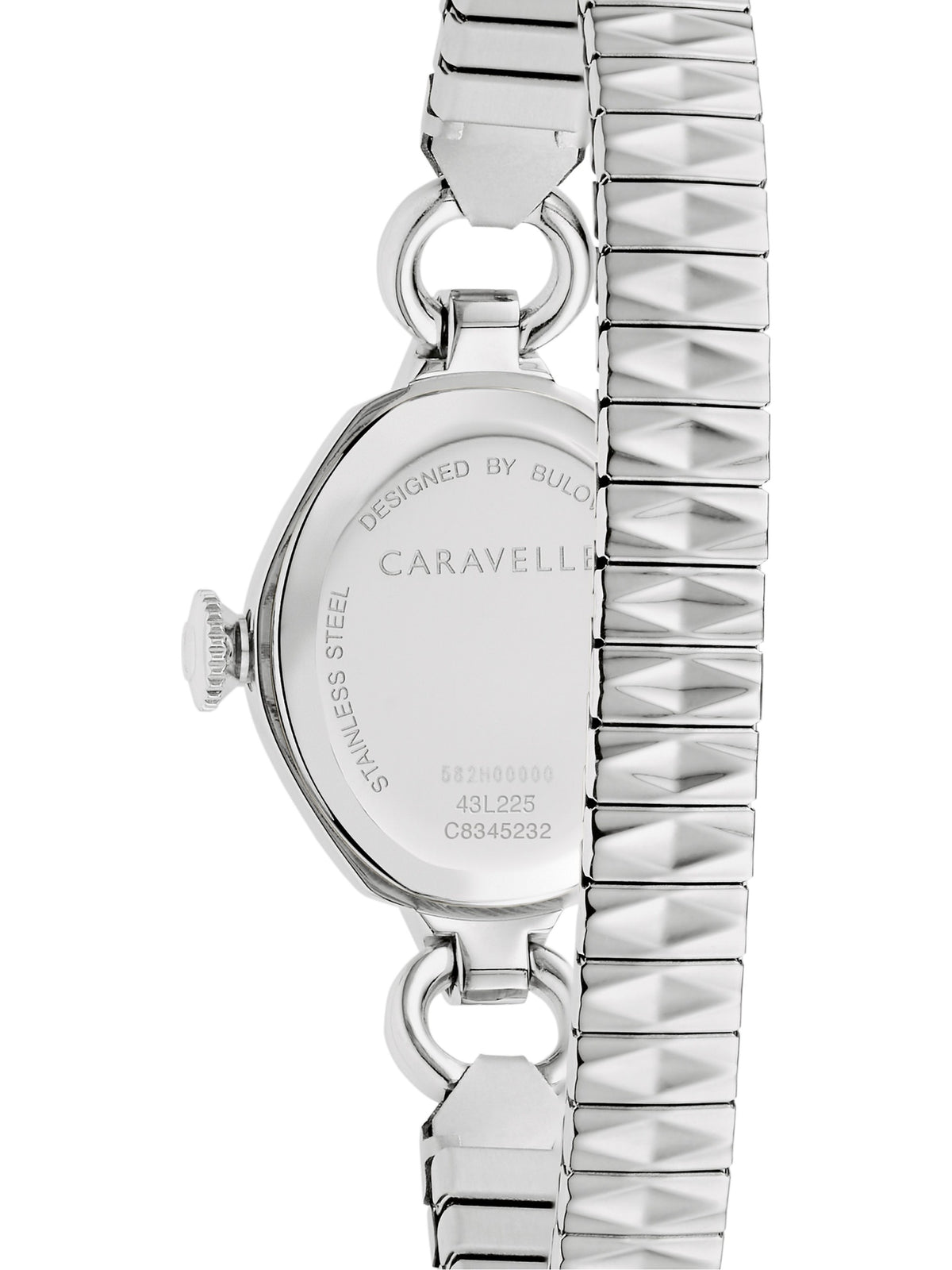 Caravelle Dress Silver-White Women's Watch (43L225), case back