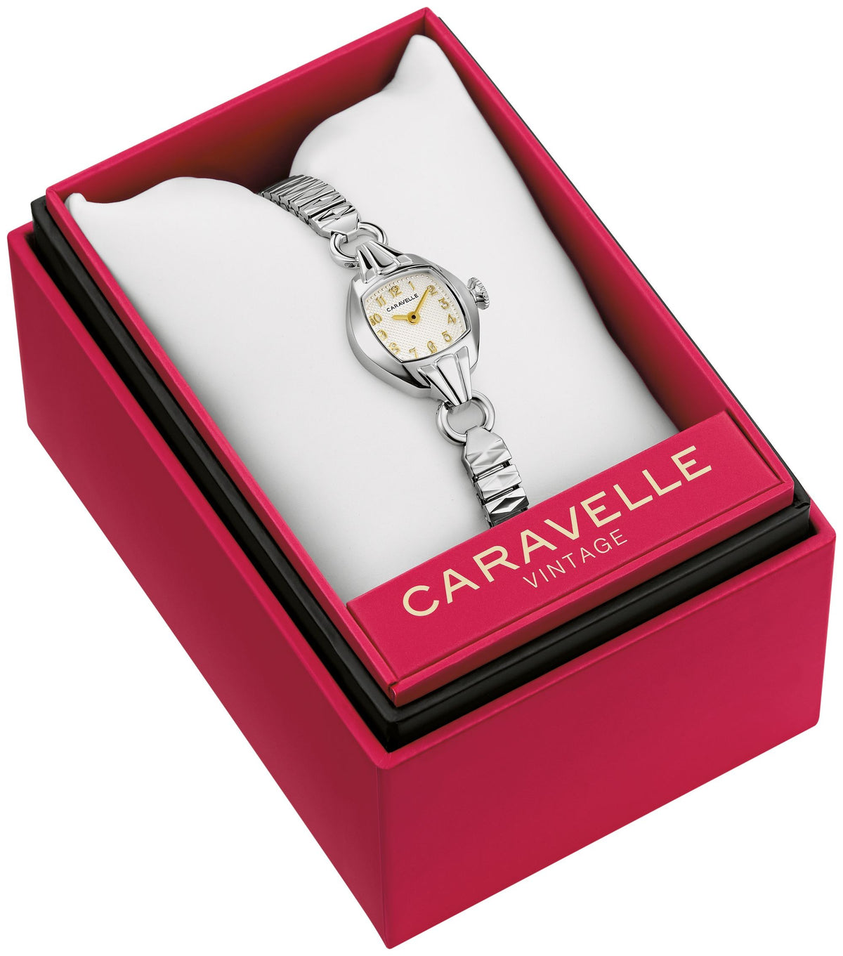 Caravelle Dress Silver-White Women's Watch (43L225), presentation box