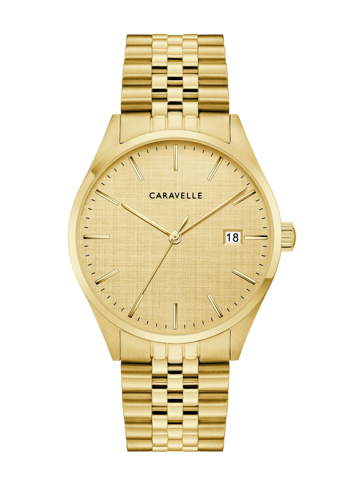 Caravelle Classic Jubilee Duet Champagne Men's Watch (44B132)