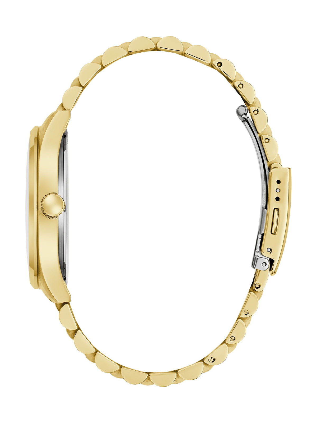 Caravelle Classic Jubilee Duet Champagne Men's Watch (44B132), side view