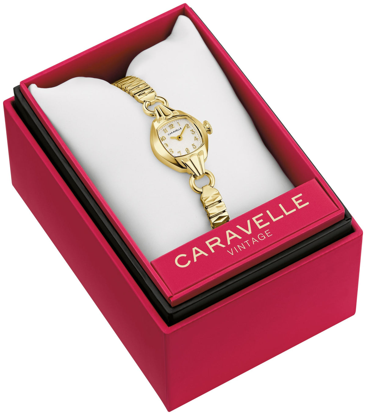 Caravelle Dress Silver-White Women's Watch (44L267), presentation box