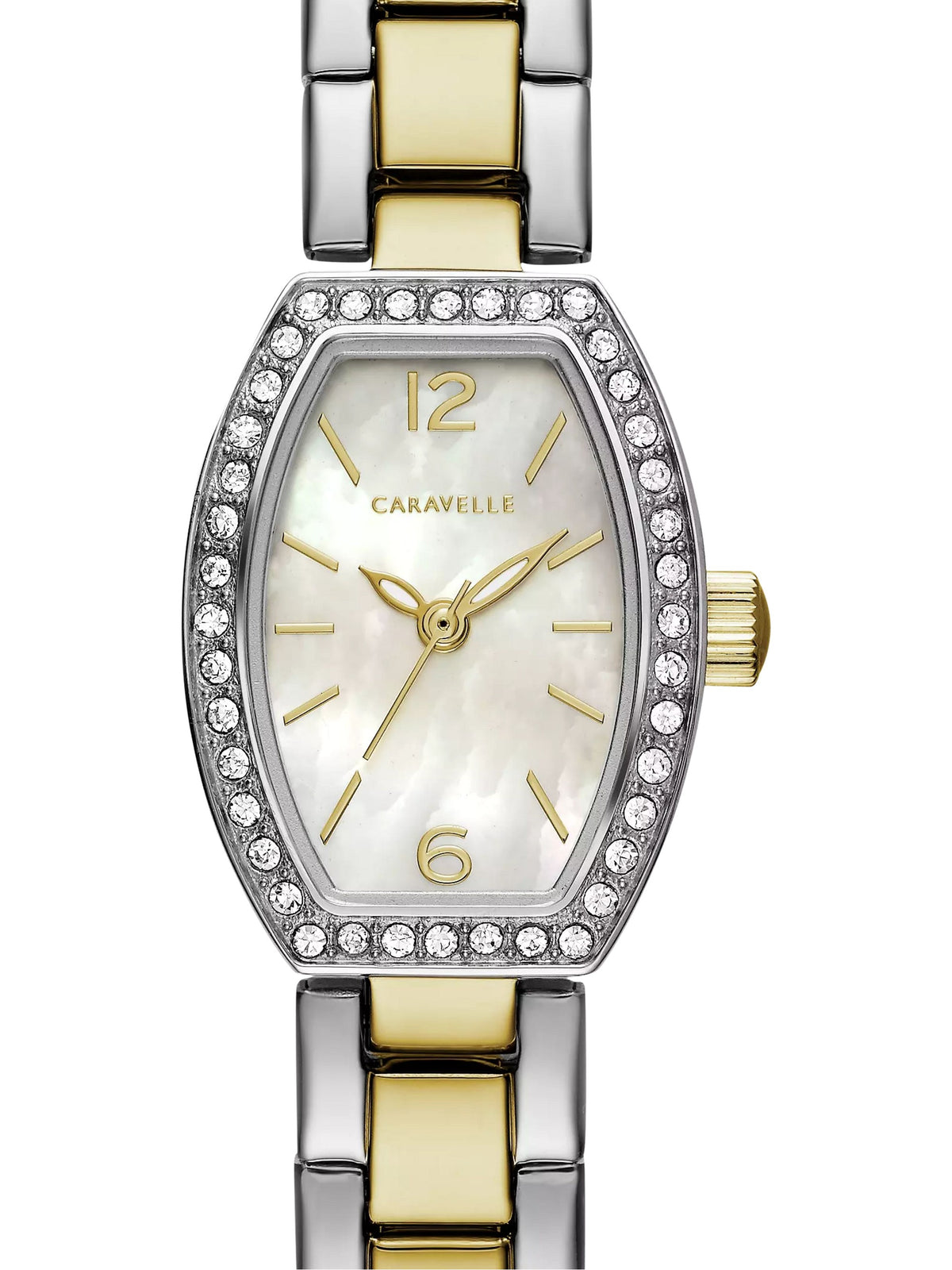 Caravelle Dress White Mother of Pearl Women's Watch (45L168)