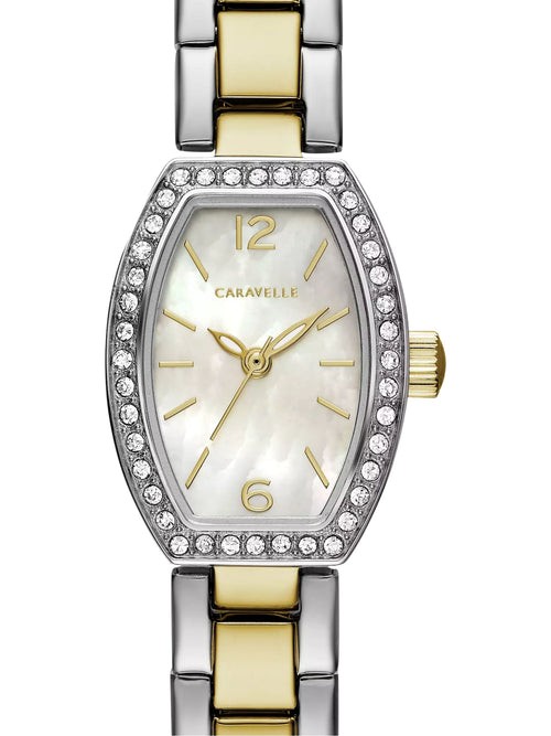 Caravelle Dress White Mother of Pearl Women's Watch (45L168)