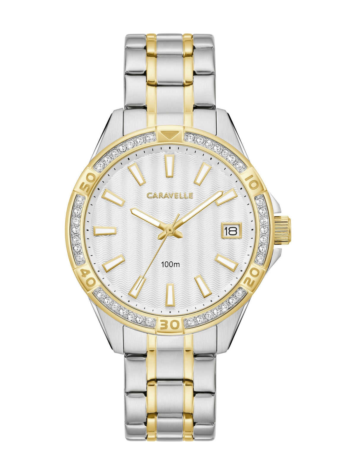 Caravelle Aqualuxx Silver-White Women's Watch (45M120)