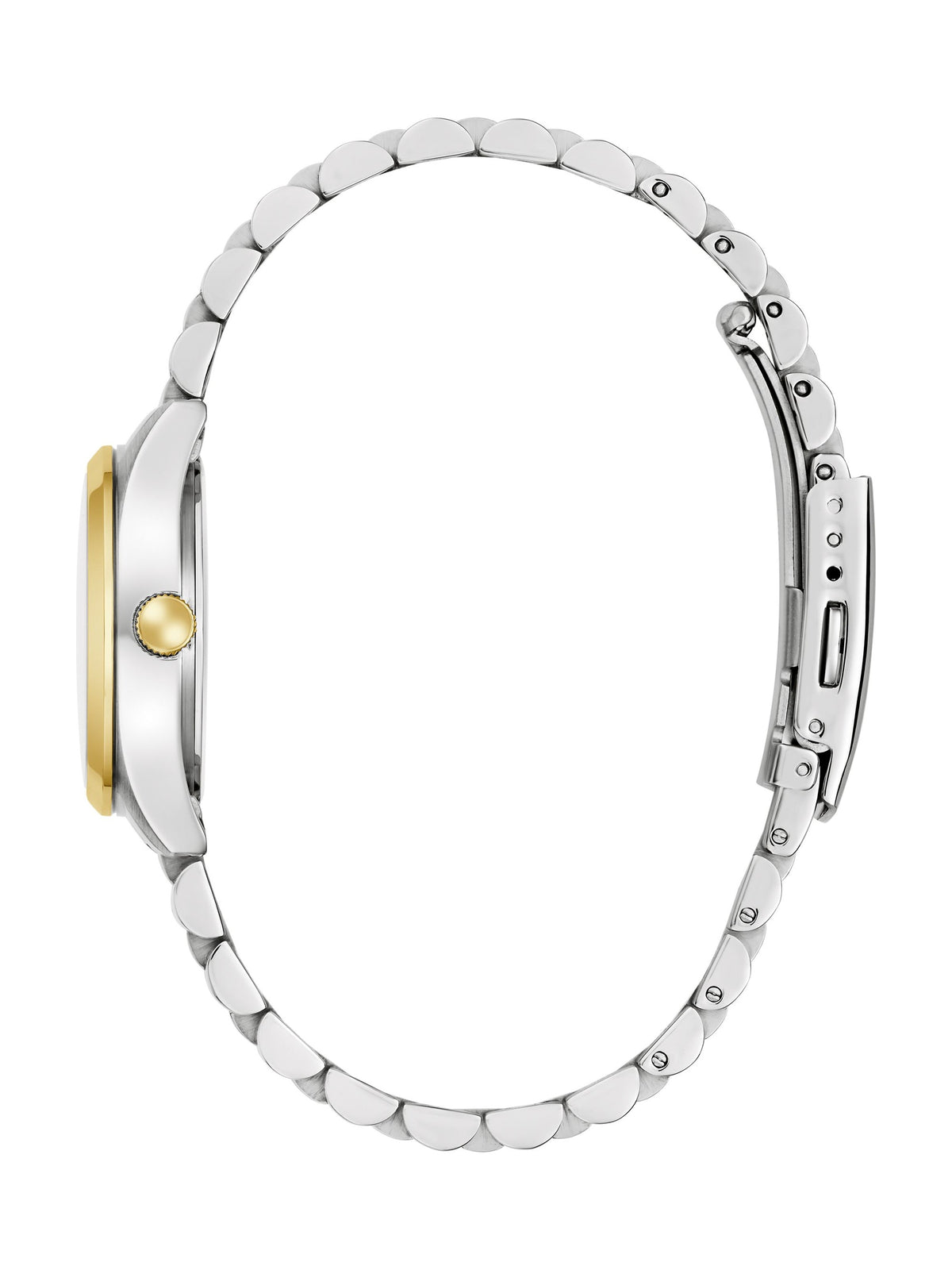 Caravelle Classic Jubilee Duet Silver-White Women's Watch (45M121), side view