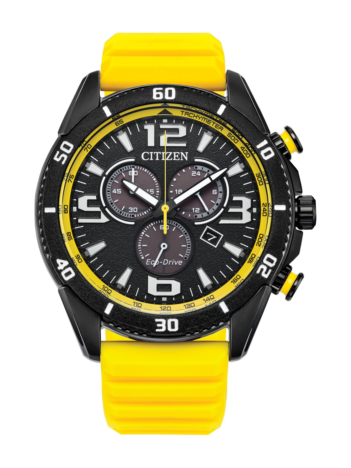Citizen Brycen AT2585-08E men's Eco-Drive chronograph, black dial