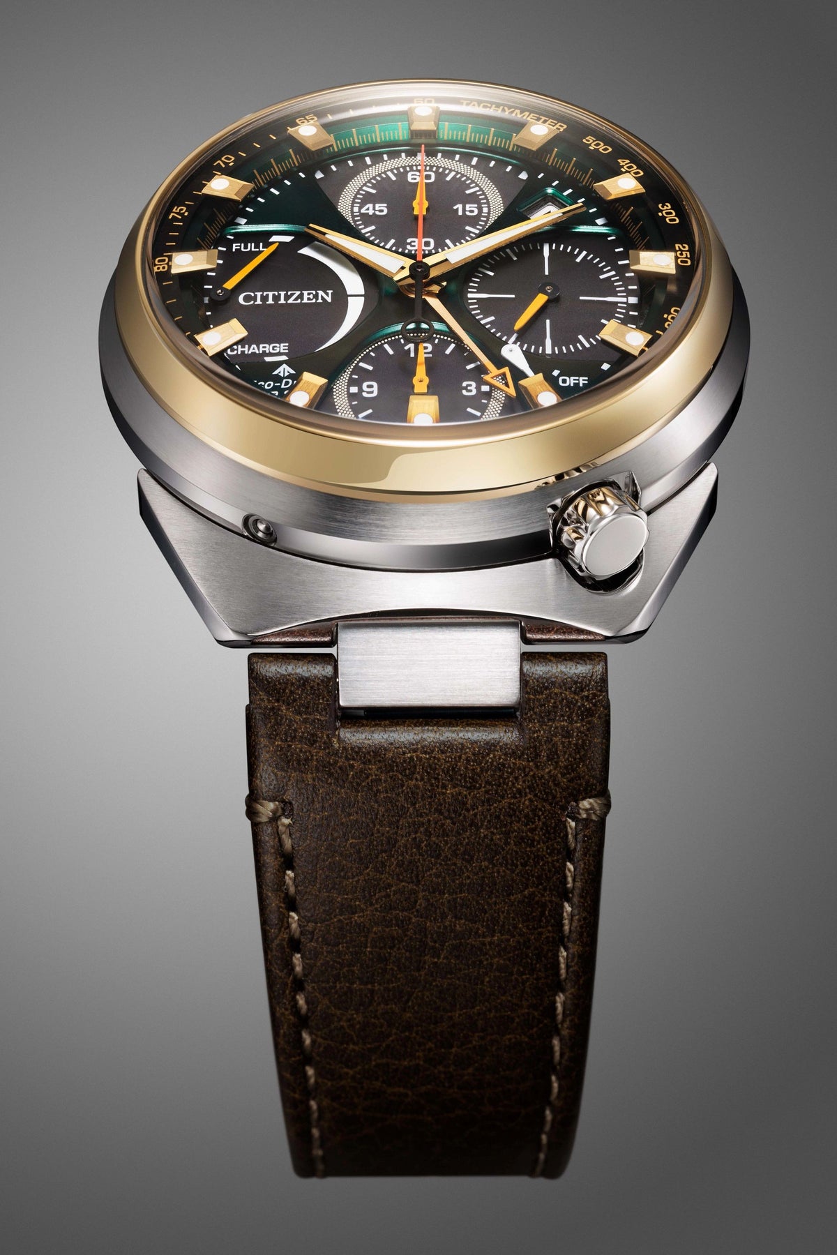 Citizen Promaster Tsuno Chrono Racer Green Men's Watch (AV0104-06W), detail