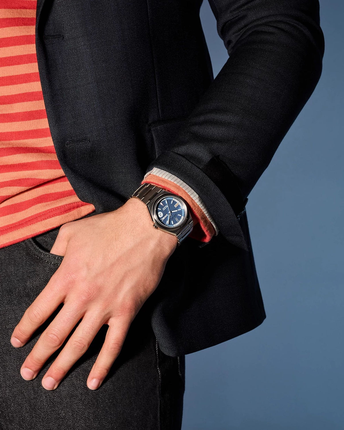 Citizen Fantastic Four Blue Men's Watch (AW0131-66W), worn