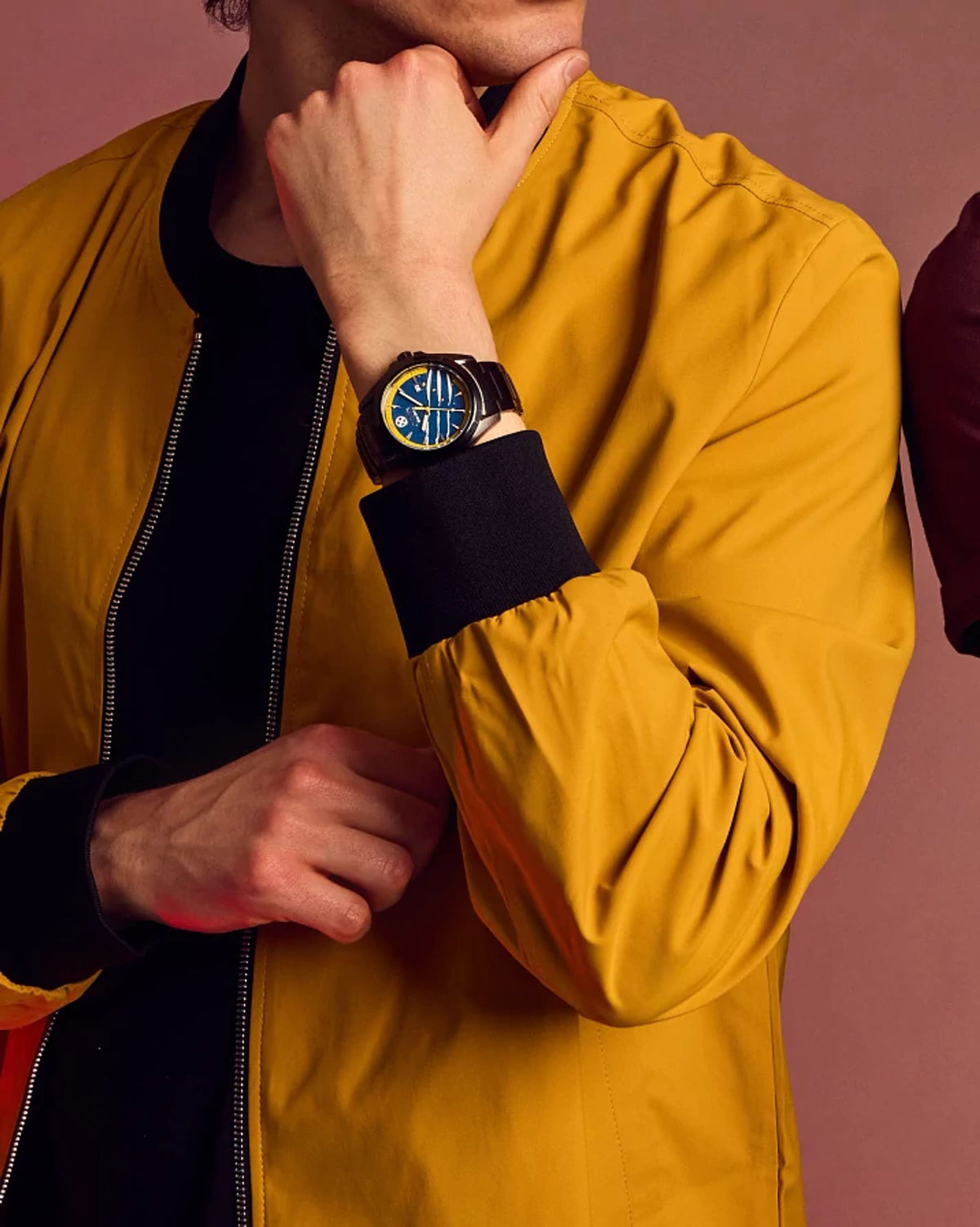 Citizen Wolverine Blue Men's Watch (AW1435-66W), worn