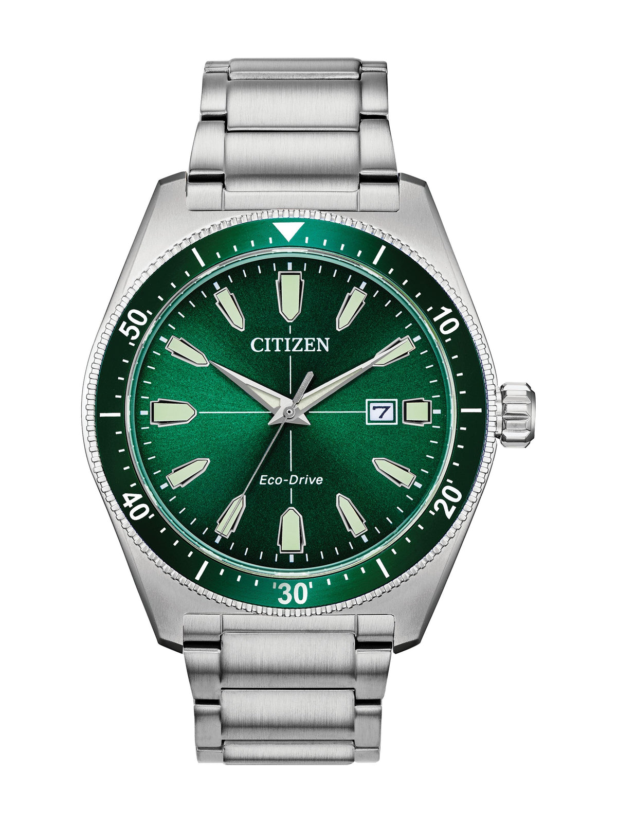 Citizen Brycen AW1598-70X men's Eco-Drive watch, green dial