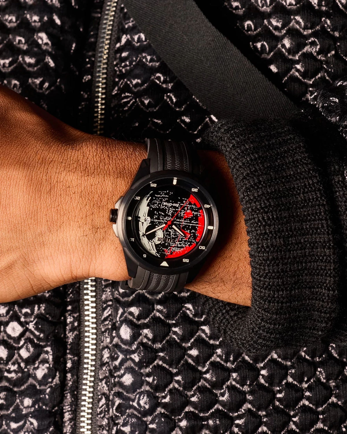 Citizen Death Star Black Men's Watch (AW1606-06W), worn
