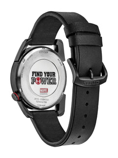 Citizen Spiderman Miles Morales Black Men's Watch (AW1685-00W), case back