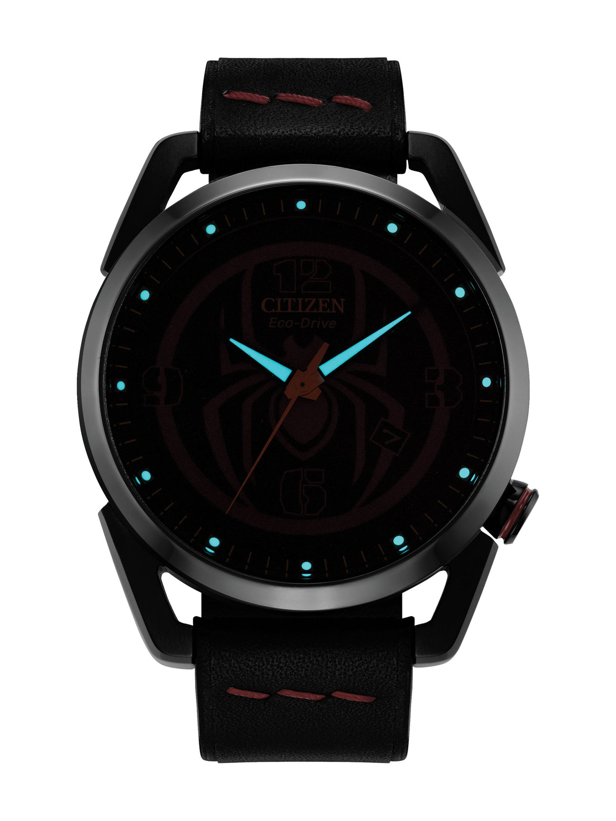 Citizen Spiderman Miles Morales Black Men's Watch (AW1685-00W), detail