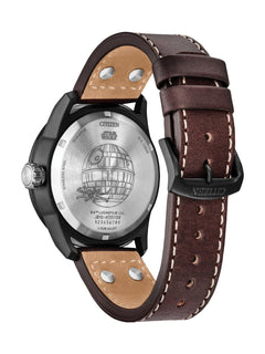 Citizen Star Wars X-Wing and TIE Fighter AW1738-05W men's Eco-Drive watch, black dial, case back