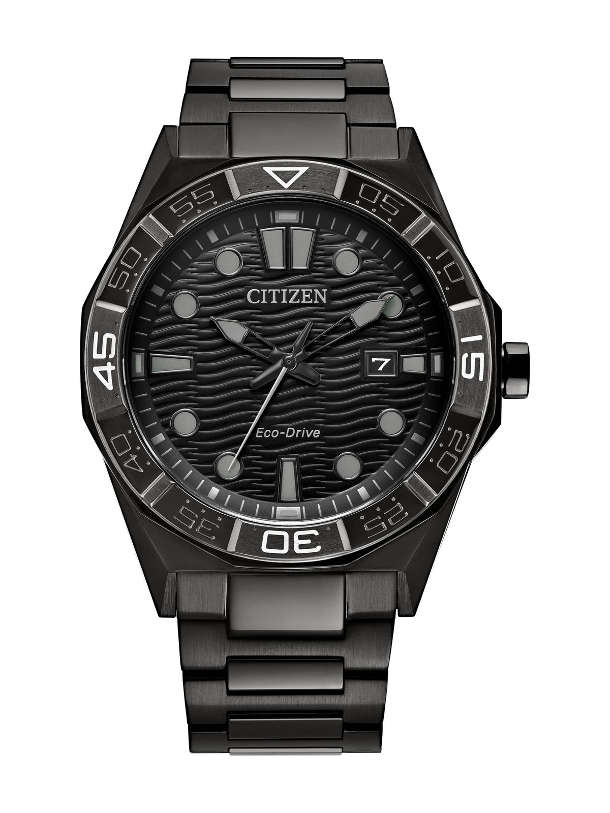 Citizen Brycen AW1855-52E men's Eco-Drive watch, black dial
