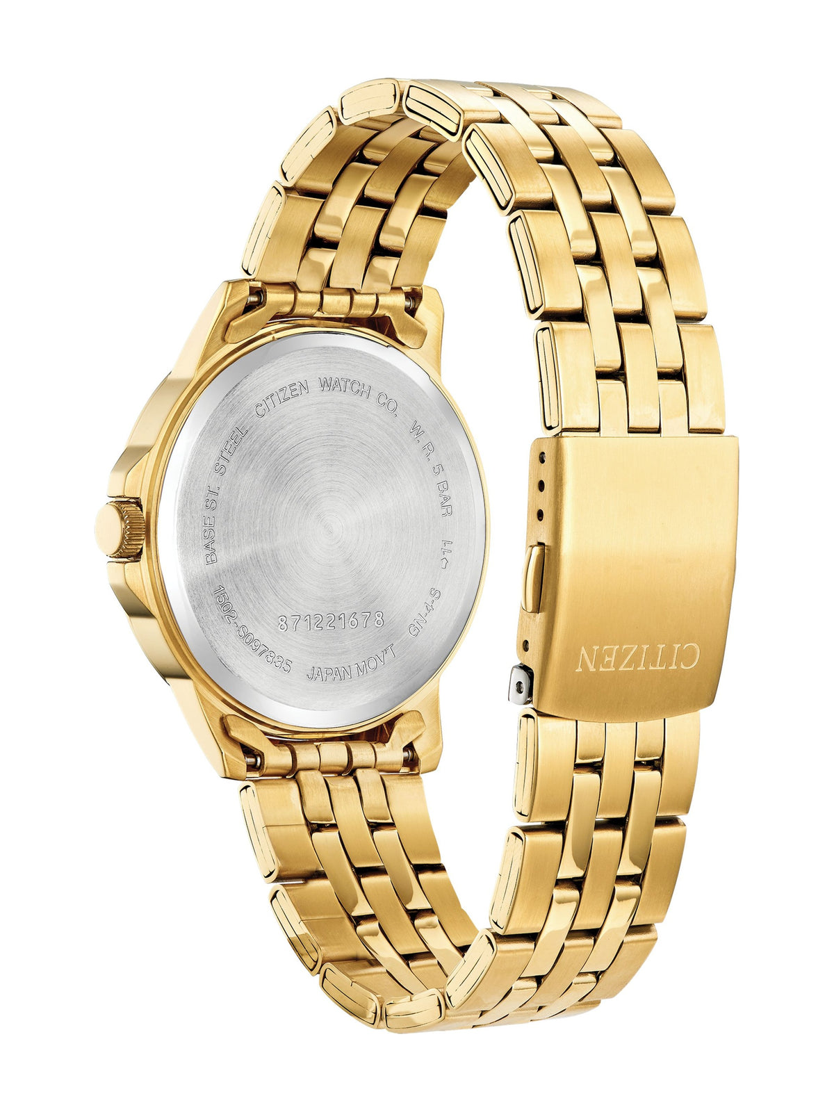Citizen Quartz Champagne Men's Watch (BF2013-56P), case back