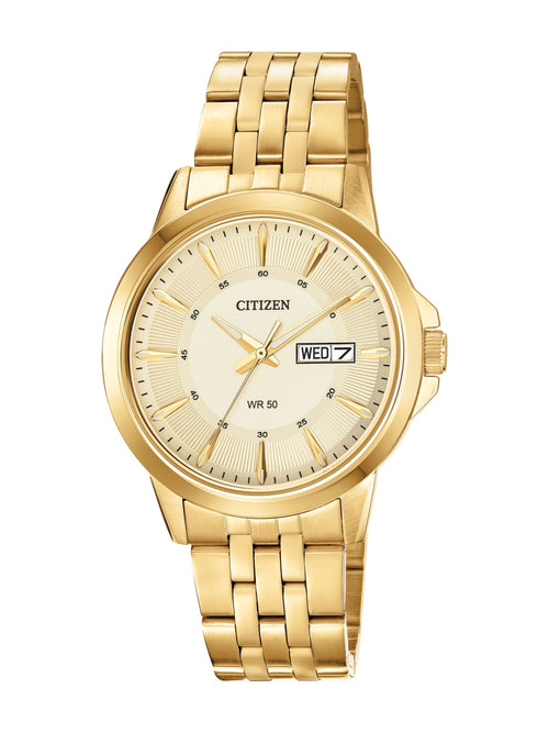 Citizen Quartz Champagne Men's Watch (BF2013-56P)