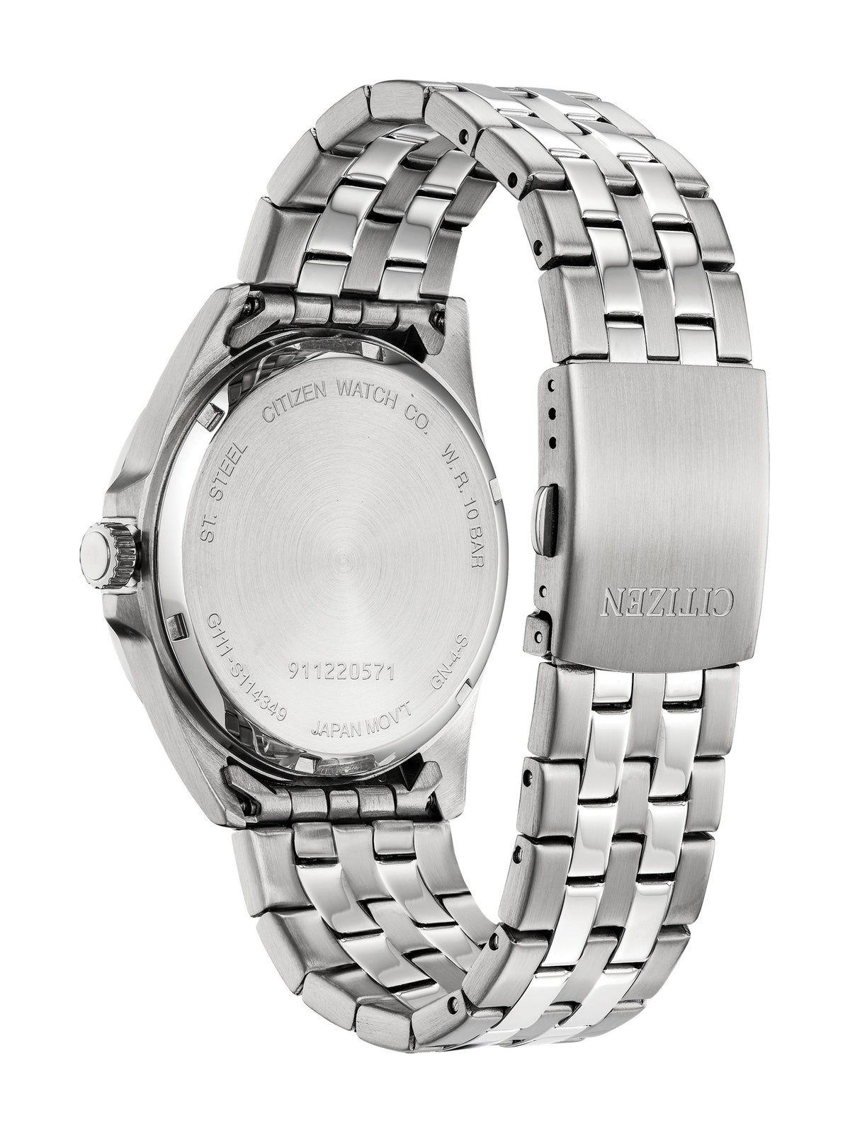Citizen Quartz Black Men's Watch (BI5050-54E), case back