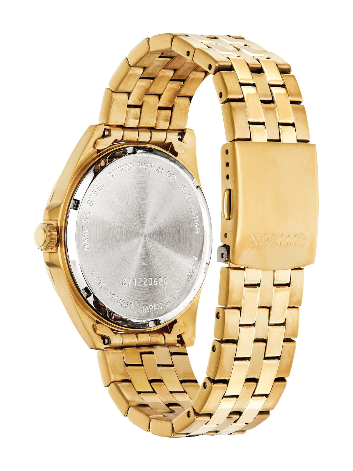 Citizen Quartz Black Men's Watch (BI5052-59E), case back