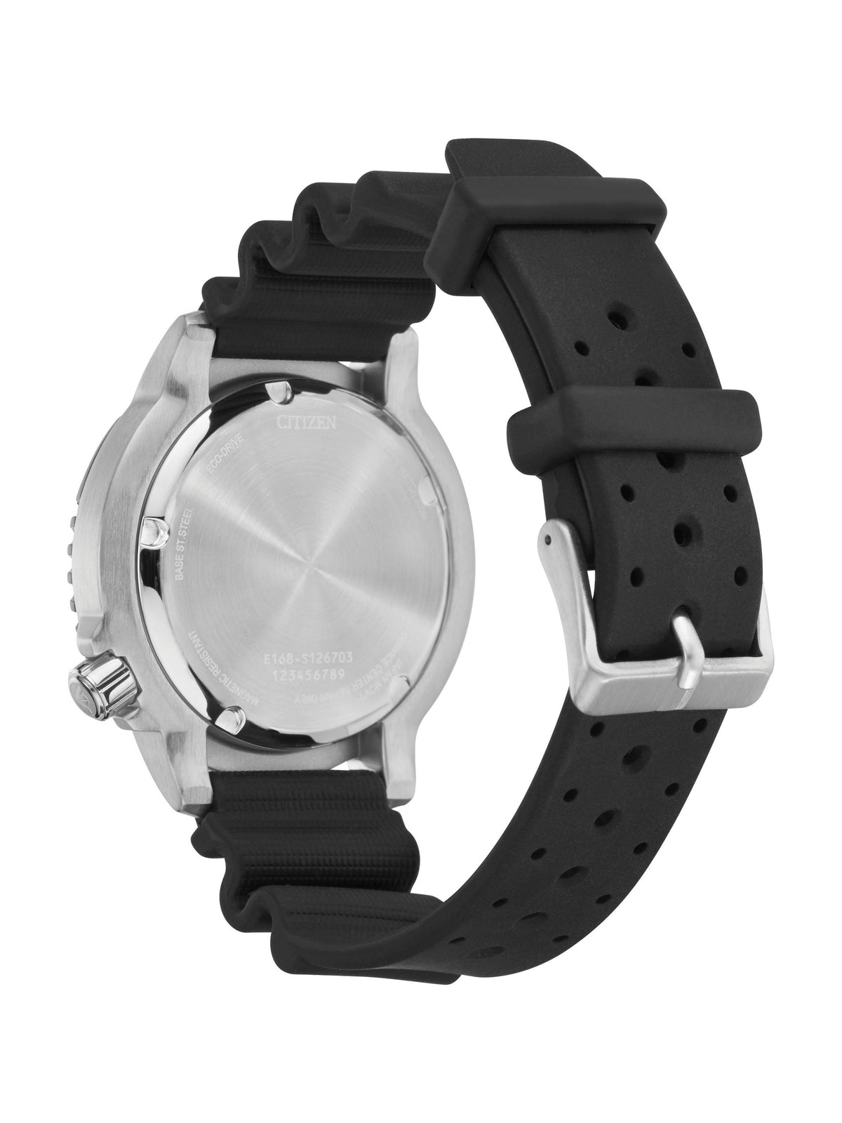 Citizen Promaster Professional Diver Black Men's Watch (BN0150-28E), case back