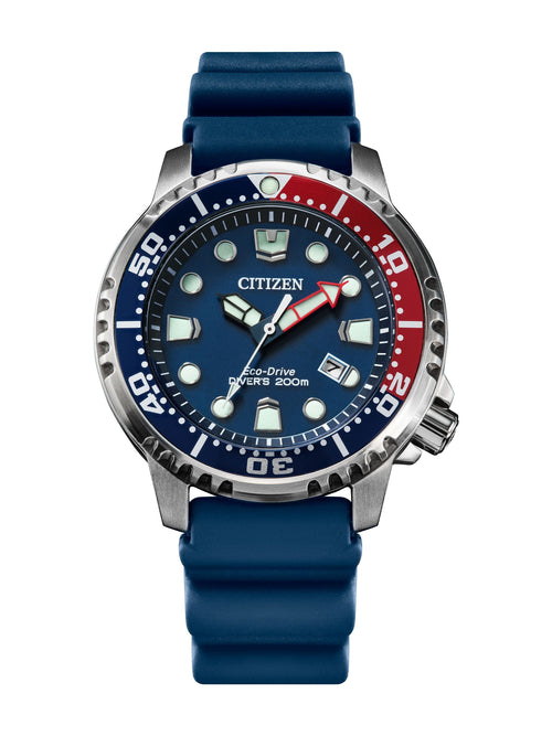 Citizen Promaster Professional Diver BN0168-06L men's Eco-Drive watch, blue dial