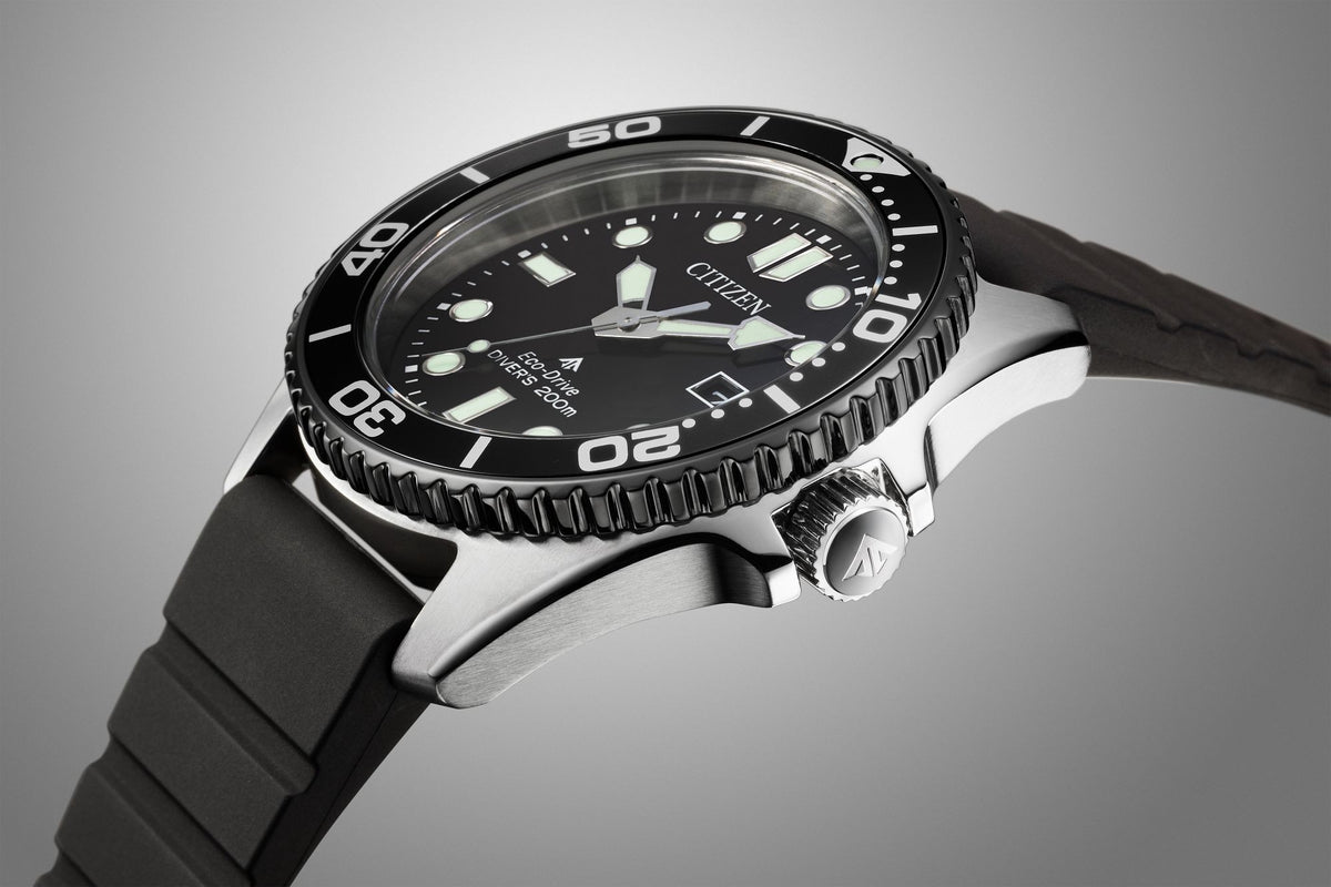 Citizen Promaster Dive Black Men's Watch (BN0266-07E), detail