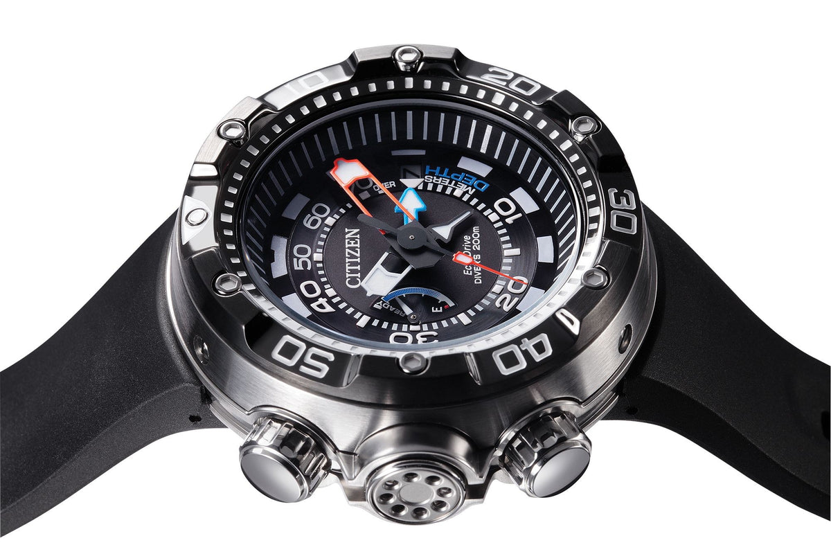 Citizen Promaster Aqualand 200M Depth Meter Black Men's Watch (BN2029-01E), detail