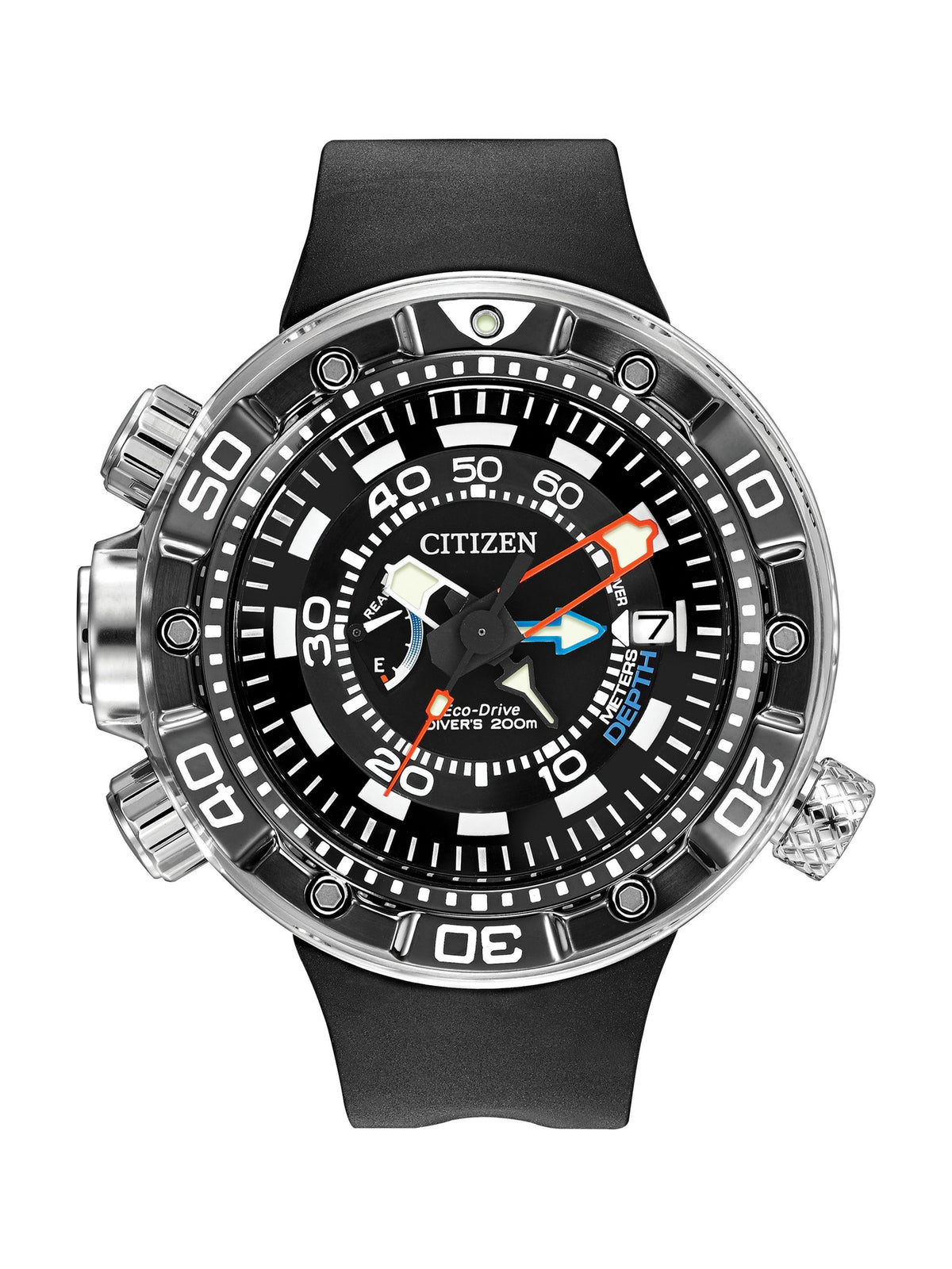 Citizen Promaster Aqualand 200M Depth Meter Black Men's Watch (BN2029-01E)