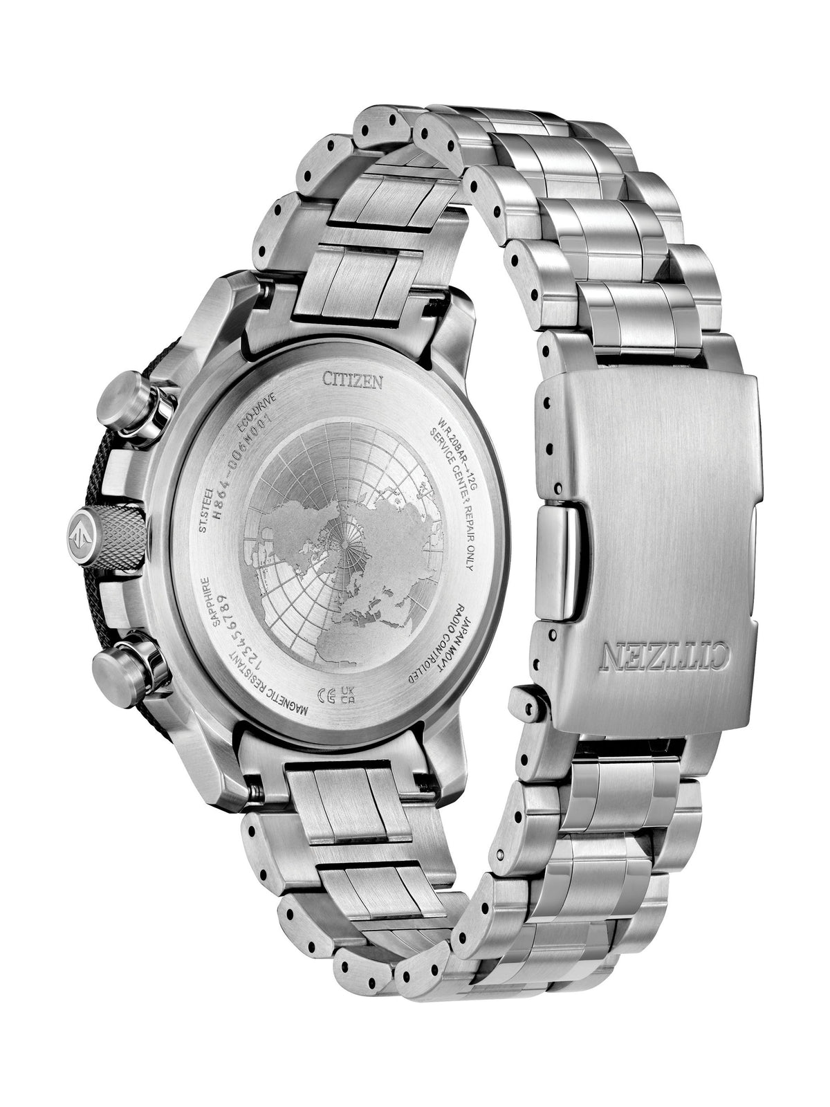Citizen Geo Trekker Gray Men's Watch (BY3006-53H), case back