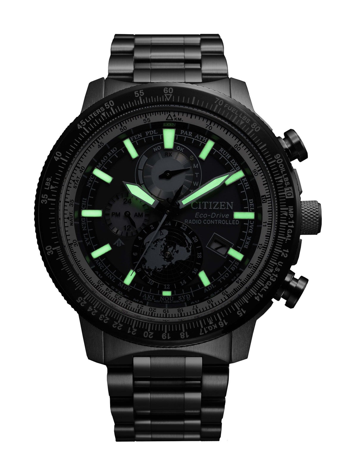 Citizen Geo Trekker Gray Men's Watch (BY3006-53H), detail