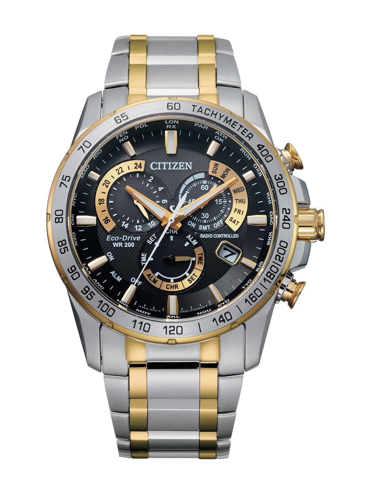 Citizen Perpetual Chrono A-T Black Men's Watch (CB5894-50E)