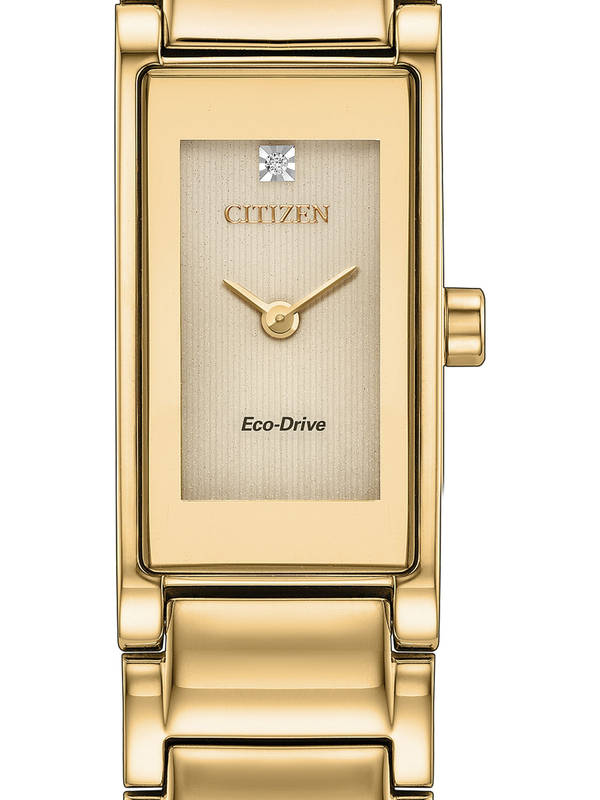 Citizen Axiom EG7052-59P women's Eco-Drive watch, gold-tone dial